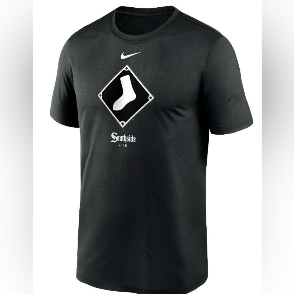 Nike Chicago White Sox T-Shirt Men's Size L Dri Fit Black City Connect 2025 NEW